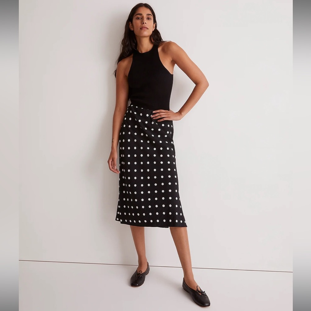 Madewell The Layton Midi Slip Skirt sz 6 NM534